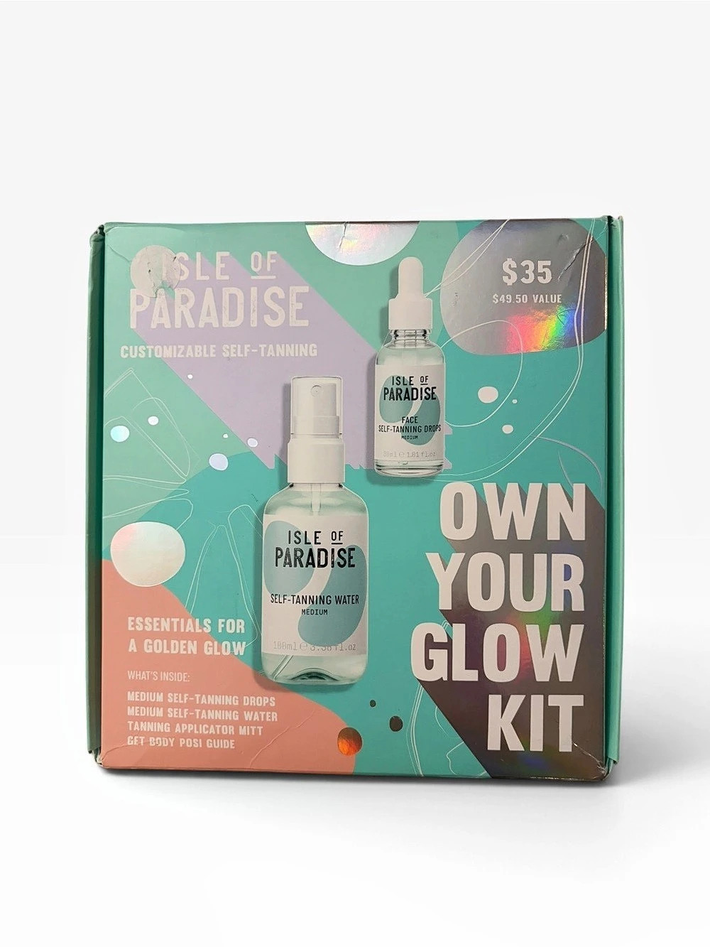 Isle of Paradise Own Your Glow Kit Self-Tanning Kit NWT for Medium Tan